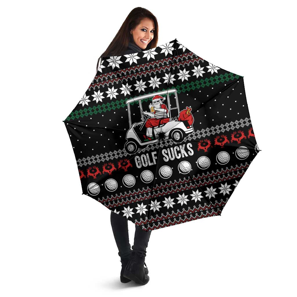 Golf Sucks Christmas Umbrella Xmas Holiday Patterns - Wonder Print Shop