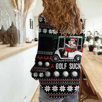 Golf Sucks Christmas Women Casual Shirt Xmas Holiday Patterns - Wonder Print Shop