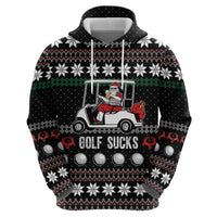 Golf Sucks Christmas Zip Hoodie Xmas Holiday Patterns - Wonder Print Shop
