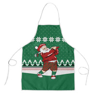 Golfer Santa Christmas Apron Xmas Holiday Patterns - Wonder Print Shop