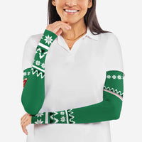 Golfer Santa Christmas Arm Sleeves Xmas Holiday Patterns - Wonder Print Shop
