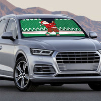 Golfer Santa Christmas Auto Sun Shade Xmas Holiday Patterns - Wonder Print Shop