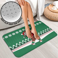 Golfer Santa Christmas Bathroom Set Xmas Holiday Patterns - Wonder Print Shop