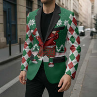 Golfer Santa Christmas Blazer Xmas Holiday Patterns - Wonder Print Shop