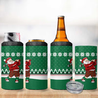 Golfer Santa Christmas 4 in 1 Can Cooler Tumbler Xmas Holiday Patterns - Wonder Print Shop