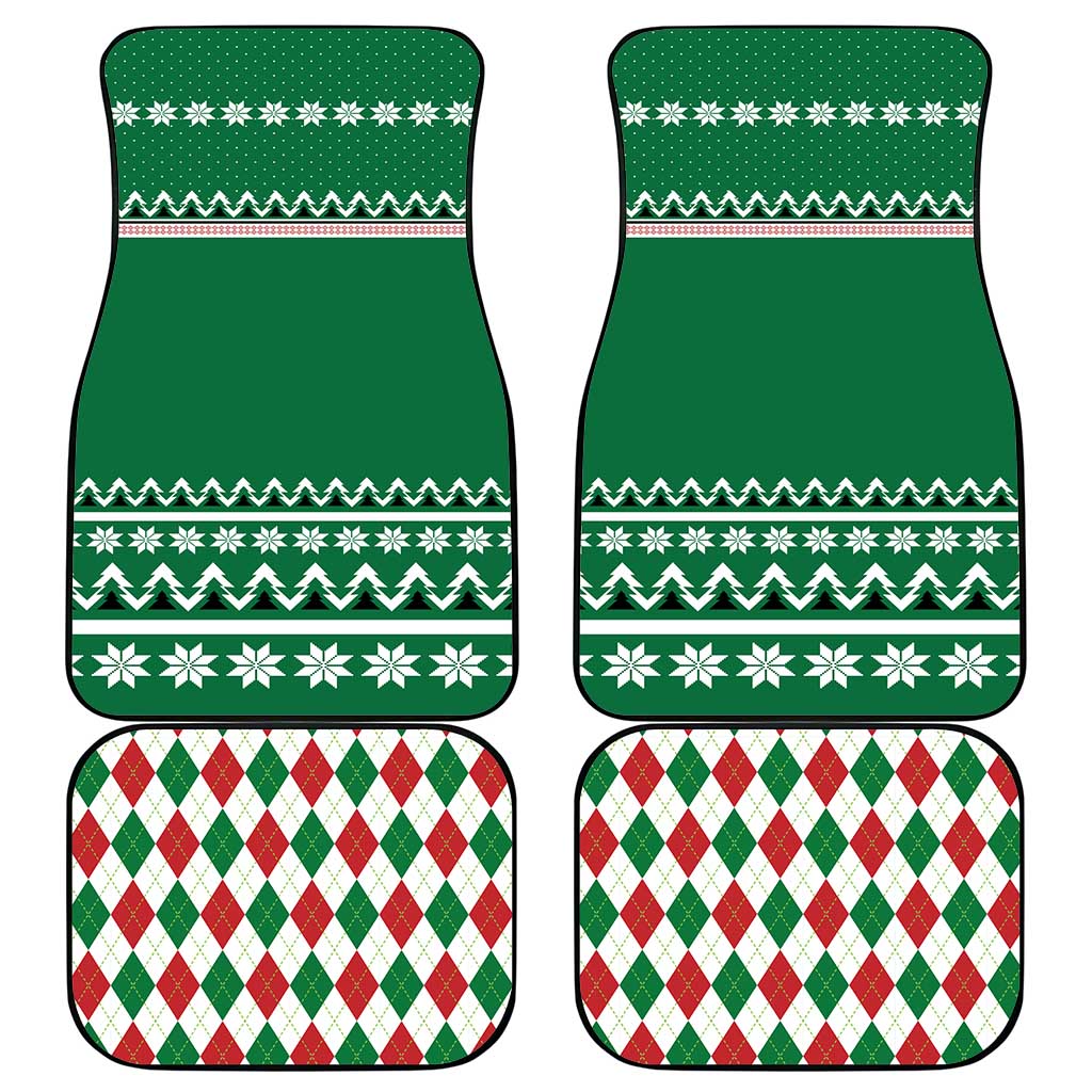 Golfer Santa Christmas Car Mats Xmas Holiday Patterns - Wonder Print Shop