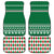 Golfer Santa Christmas Car Mats Xmas Holiday Patterns - Wonder Print Shop