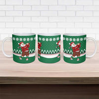 Golfer Santa Christmas Ceramic Mug Xmas Holiday Patterns - Wonder Print Shop
