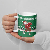 Golfer Santa Christmas Ceramic Mug Xmas Holiday Patterns - Wonder Print Shop