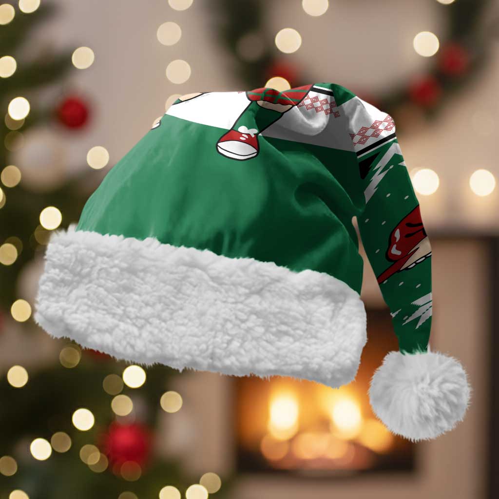 Golfer Santa Christmas Santa Hat Xmas Holiday Patterns - Wonder Print Shop