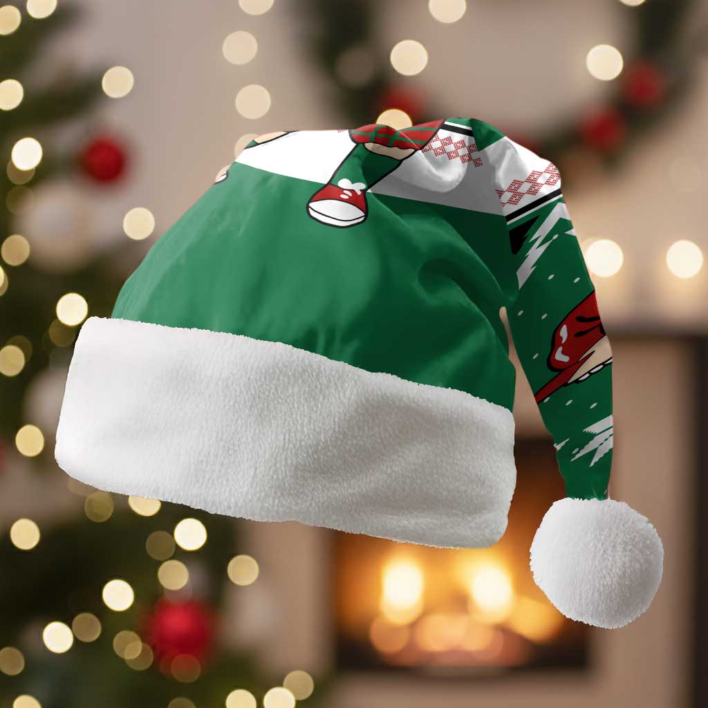 Golfer Santa Christmas Santa Hat Xmas Holiday Patterns - Wonder Print Shop