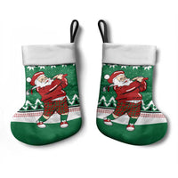 Golfer Santa Christmas Stocking Xmas Holiday Patterns - Wonder Print Shop