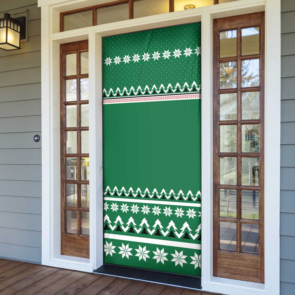 Golfer Santa Christmas Door Cover Xmas Holiday Patterns - Wonder Print Shop