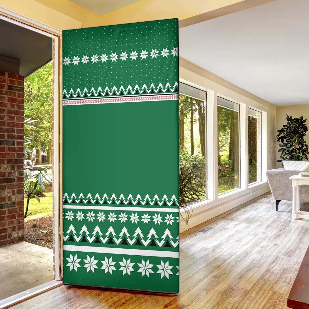 Golfer Santa Christmas Door Cover Xmas Holiday Patterns - Wonder Print Shop