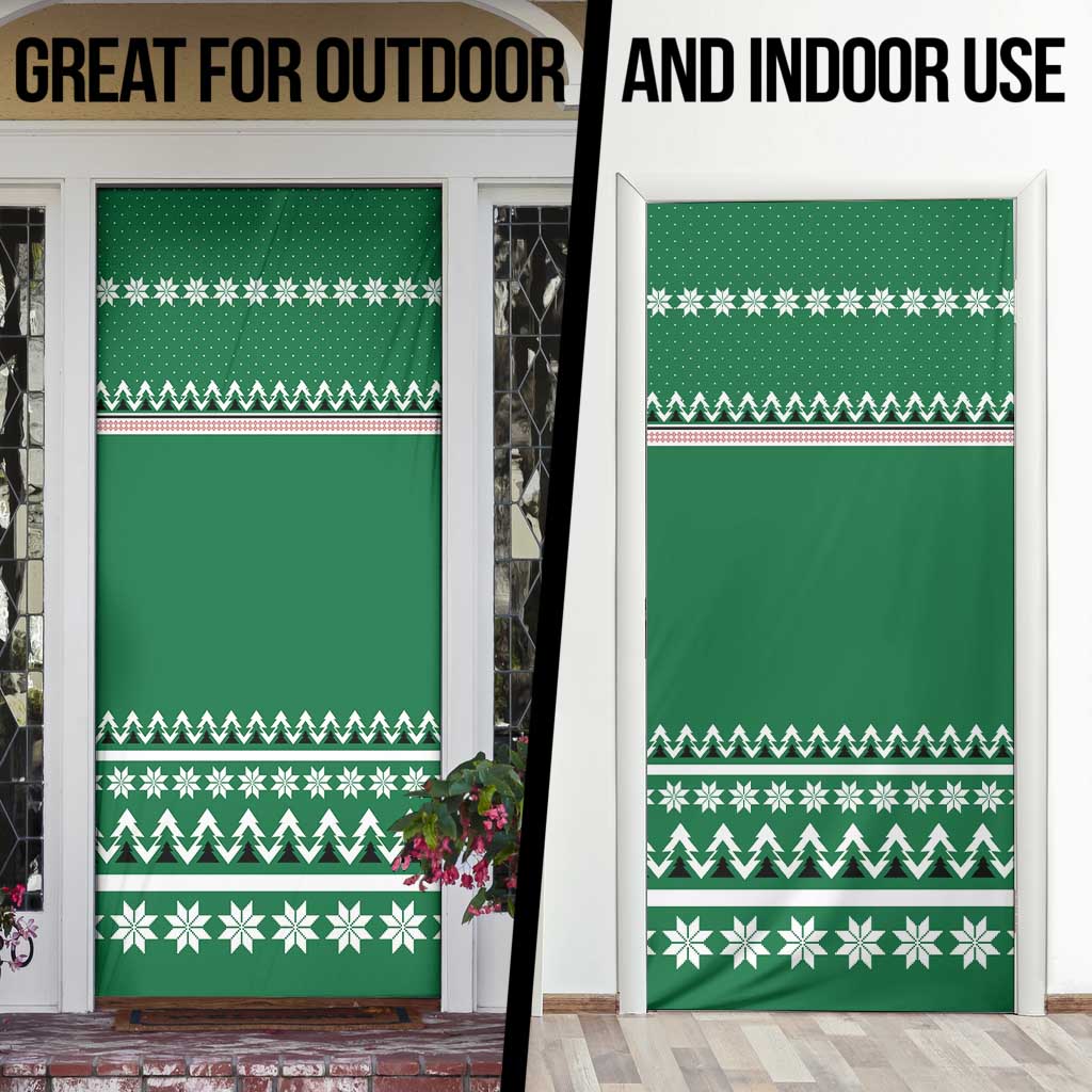 Golfer Santa Christmas Door Cover Xmas Holiday Patterns - Wonder Print Shop