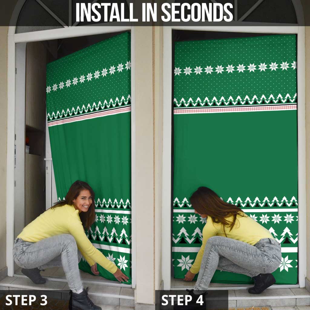 Golfer Santa Christmas Door Cover Xmas Holiday Patterns - Wonder Print Shop