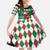 Golfer Santa Christmas Family Matching Off The Shoulder Long Sleeve Dress and Hawaiian Shirt Xmas Holiday Patterns - Wonder Print Shop