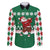Golfer Santa Christmas Family Matching Off The Shoulder Long Sleeve Dress and Hawaiian Shirt Xmas Holiday Patterns - Wonder Print Shop