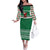 Golfer Santa Christmas Family Matching Off The Shoulder Long Sleeve Dress and Hawaiian Shirt Xmas Holiday Patterns - Wonder Print Shop