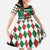 Golfer Santa Christmas Family Matching Off Shoulder Maxi Dress and Hawaiian Shirt Xmas Holiday Patterns - Wonder Print Shop