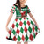 Golfer Santa Christmas Family Matching Off Shoulder Short Dress and Hawaiian Shirt Xmas Holiday Patterns - Wonder Print Shop