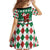 Golfer Santa Christmas Family Matching Off Shoulder Short Dress and Hawaiian Shirt Xmas Holiday Patterns - Wonder Print Shop