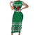 Golfer Santa Christmas Family Matching Short Sleeve Bodycon Dress and Hawaiian Shirt Xmas Holiday Patterns - Wonder Print Shop