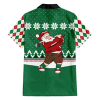 Golfer Santa Christmas Hawaiian Shirt Xmas Holiday Patterns - Wonder Print Shop