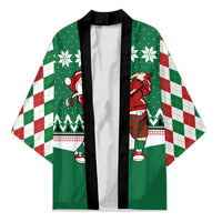 Golfer Santa Christmas Kimono Xmas Holiday Patterns - Wonder Print Shop