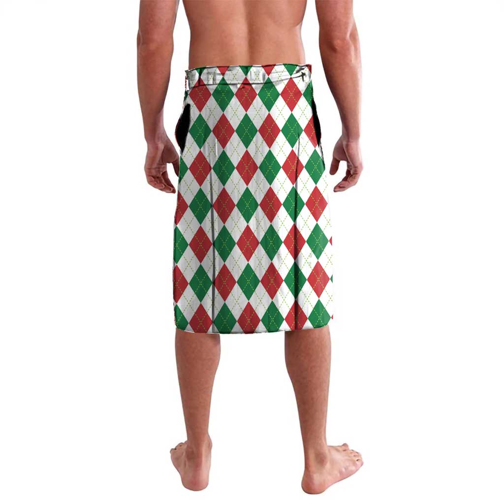 Golfer Santa Christmas Lavalava Xmas Holiday Patterns - Wonder Print Shop