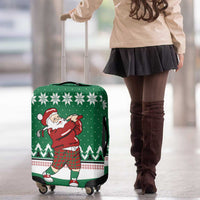 Golfer Santa Christmas Luggage Cover Xmas Holiday Patterns - Wonder Print Shop