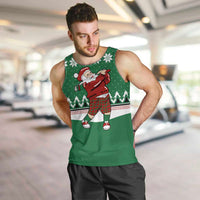 Golfer Santa Christmas Men Tank Top Xmas Holiday Patterns - Wonder Print Shop