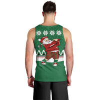 Golfer Santa Christmas Men Tank Top Xmas Holiday Patterns - Wonder Print Shop