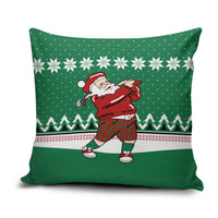 Golfer Santa Christmas Pillow Cover Xmas Holiday Patterns - Wonder Print Shop