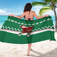Golfer Santa Christmas Sarong Xmas Holiday Patterns - Wonder Print Shop