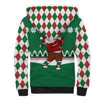Golfer Santa Christmas Sherpa Hoodie Xmas Holiday Patterns - Wonder Print Shop