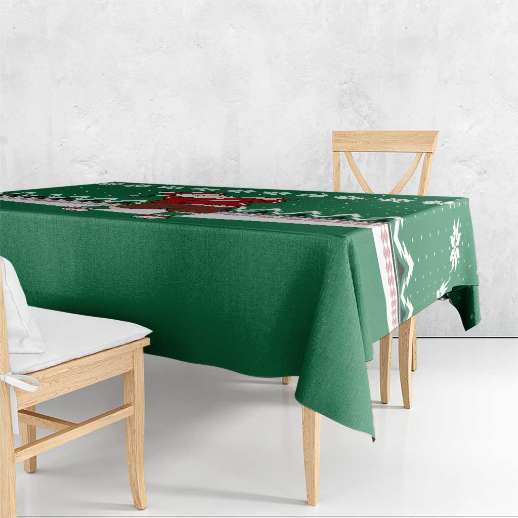 Golfer Santa Christmas Tablecloth Xmas Holiday Patterns - Wonder Print Shop