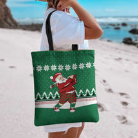 Golfer Santa Christmas Tote Bag Xmas Holiday Patterns - Wonder Print Shop
