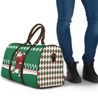 Golfer Santa Christmas Travel Bag Xmas Holiday Patterns - Wonder Print Shop