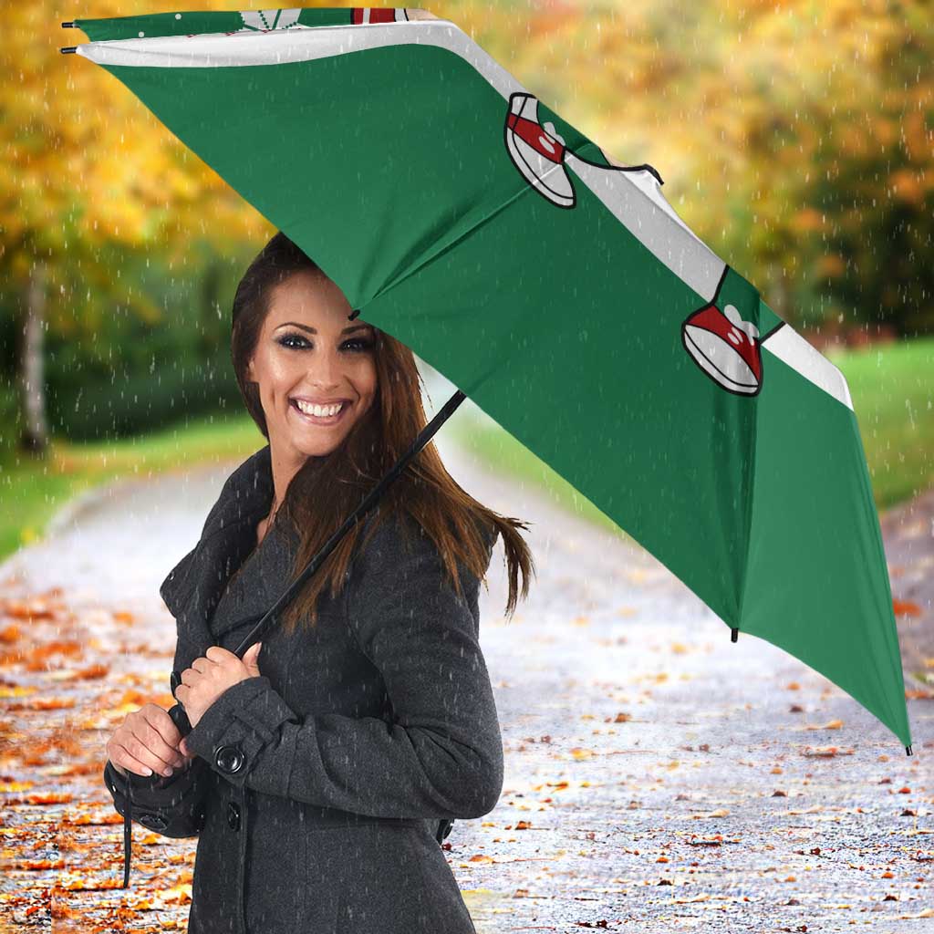 Golfer Santa Christmas Umbrella Xmas Holiday Patterns - Wonder Print Shop