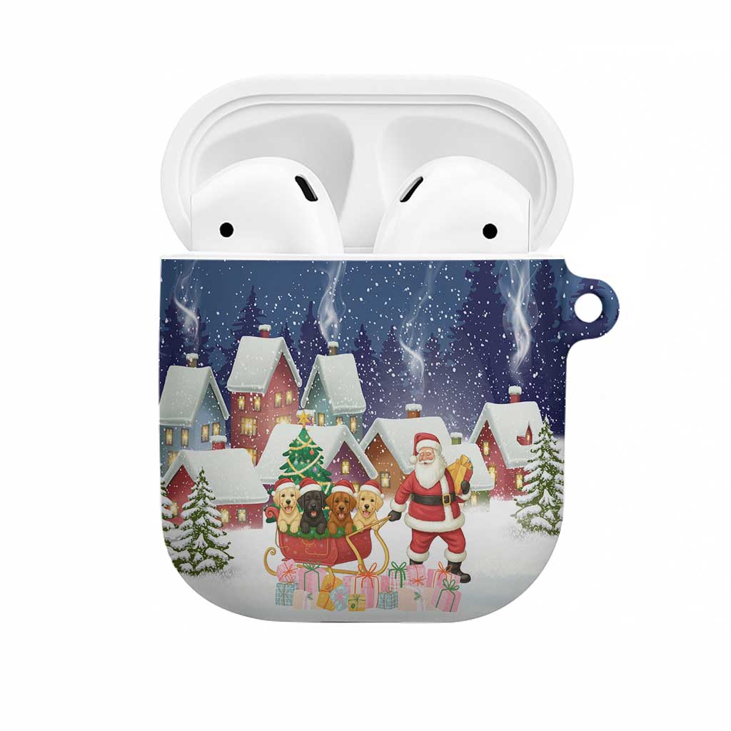 Labrador Retriever Santa Sled Christmas AirPods Case Funny Xmas Holiday Patterns - Wonder Print Shop