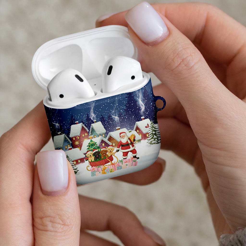 Labrador Retriever Santa Sled Christmas AirPods Case Funny Xmas Holiday Patterns - Wonder Print Shop
