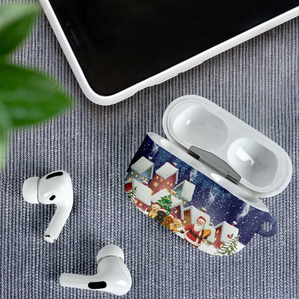 Labrador Retriever Santa Sled Christmas AirPods Case Funny Xmas Holiday Patterns - Wonder Print Shop