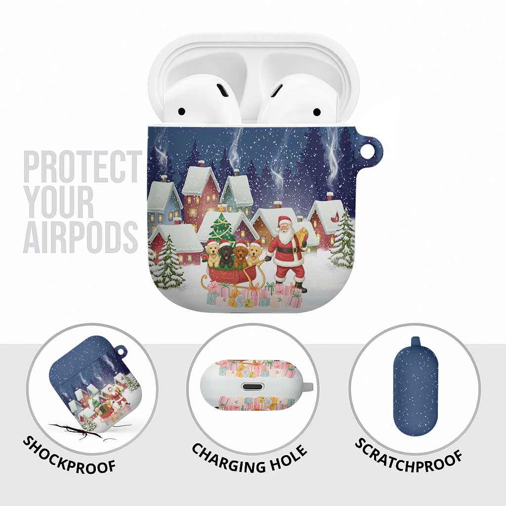 Labrador Retriever Santa Sled Christmas AirPods Case Funny Xmas Holiday Patterns - Wonder Print Shop