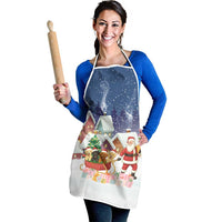 Labrador Retriever Santa Sled Christmas Apron Funny Xmas Holiday Patterns - Wonder Print Shop