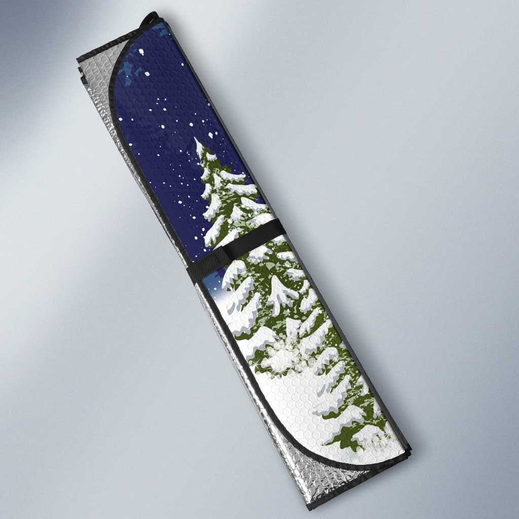 Labrador Retriever Santa Sled Christmas Auto Sun Shade Funny Xmas Holiday Patterns - Wonder Print Shop