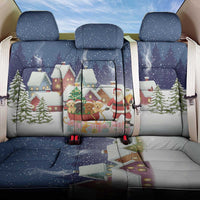 Labrador Retriever Santa Sled Christmas Back Car Seat Cover Funny Xmas Holiday Patterns - Wonder Print Shop