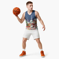 Labrador Retriever Santa Sled Christmas Basketball Jersey Funny Xmas Holiday Patterns - Wonder Print Shop