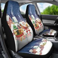 Labrador Retriever Santa Sled Christmas Car Seat Cover Funny Xmas Holiday Patterns - Wonder Print Shop