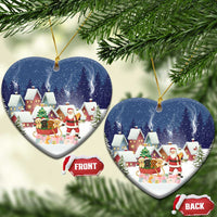 Labrador Retriever Santa Sled Christmas Ceramic Ornament Funny Xmas Holiday Patterns - Wonder Print Shop